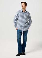 Męska Koszula Wrangler 1 Pkt Shirt Cerulean 112371552