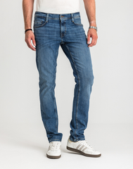 Męskie Spodnie Jeansowe Mustang Oregon Slim Denim Blue 1015042 5000 583