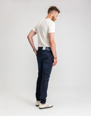 Męskie Spodnie Jeansowe Mustang Style Frisco Skinny Denim Blue 1017116 5000 801