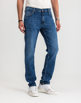 Męskie Spodnie Jeansowe Mustang Style Washington Straight Denim Blue 1017119 5000 782