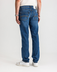 Męskie Spodnie Jeansowe Mustang Style Washington Straight Denim Blue 1017119 5000 782