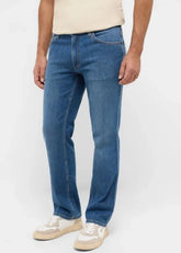 Męskie Spodnie Jeansowe Mustang Style Tramper Straight Denim Blue 1016437 5000 700