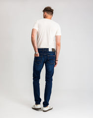 Męskie Spodnie Jeansowe Mustang Style Oregon Tapered Denim Blue 1017123 5000 882
