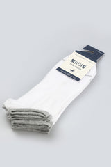 Męskie Skarpety Mustang White Mix 3 pack MU33031 – 1001