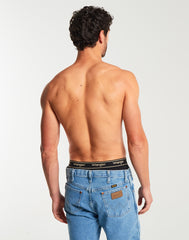3PAK MĘSKIE BOKSERKI WRANGLER TRUNKS ODWIN BLACK U5_22207_WRA