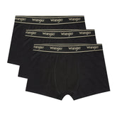 3PAK MĘSKIE BOKSERKI WRANGLER TRUNKS ODWIN BLACK U5_22207_WRA