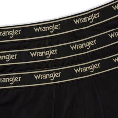3PAK MĘSKIE BOKSERKI WRANGLER TRUNKS ODWIN BLACK U5_22207_WRA