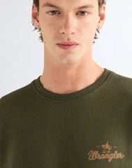 BLUZA MĘSKA WRANGLER AMERICANA CREW DEEP DEPTHS 112387805