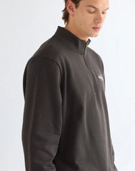 BLUZA MĘSKA WRANGLER FUNNEL NECK ZIP FADED BLACK 112387744