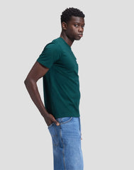BLUZKI MĘSKIE LEE WOVEN LABEL TEE JADE FOREST 112387315