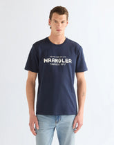 BLUZKI MĘSKIE WRANGLER GRAPHIC TEE BLACK IRIS 112387011
