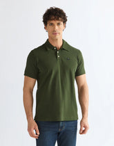 BLUZKI MĘSKIE WRANGLER POLO SHIRT KOMBU GREEN 112386985