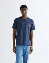 BLUZKI MĘSKIE WRANGLER SMALL GRAPHIC TEE NAVY 112386867