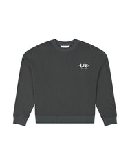 DAMSKA BLUZA LEE LOGO CREW SWS WASHED BLACK 112377768