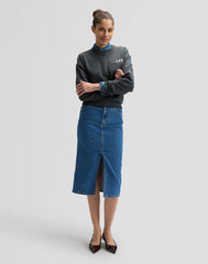 DAMSKA BLUZA LEE LOGO CREW SWS WASHED BLACK 112377768