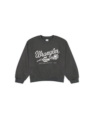 Damska Bluza Wrangler Oversized Sweat Faded Black 112370826