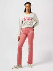 Damska Bluza Wrangler Relaxed Sweatshirt Oat 112362582