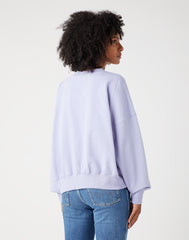Damska Bluza Wrangler Relaxed Sweatshirt Sweet Lavender 112343712
