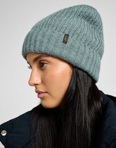 Damska Czapka Lee Ribbed Knitted Beanie Muted Sage 112358903