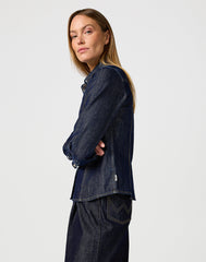 Damska Koszula Jeansowa Wrangler Exag Yoke Shirt Saddle 112362846