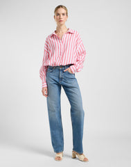 Damska Koszula Lee Elasticated Shirt Lychee Awning 112363502