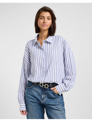 Damska Koszula Lee Elasticated Shirt Surf Blue Stripe 112363503
