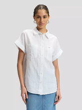 DAMSKA KOSZULA LEE SS LOOSE UTILITY SHIRT BRIGHT WHITE 112376977