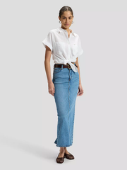 DAMSKA KOSZULA LEE SS LOOSE UTILITY SHIRT BRIGHT WHITE 112376977