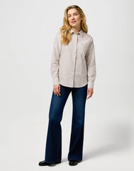 Damska Koszula Wrangler 1 Pkt Shirt Cognac 112370777