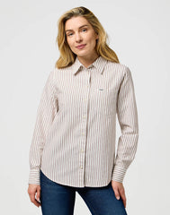 Damska Koszula Wrangler 1 Pkt Shirt Cognac 112370777