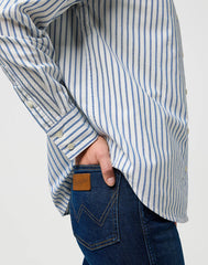 Damska Koszula Wrangler 1 Pkt Shirt Wrangler Blue 112370778