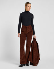 Longsleeve Damski Koszulka Z Długim Rękawem Lee Mock Neck Black 112370949