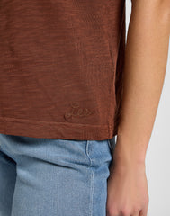 Damska Koszulka Lee Perfect Tee Luxe Brown 112370965