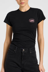 Damska Koszulka Lee Slim Tee Black 112371878