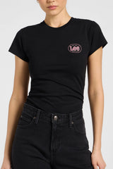 Damska Koszulka Lee Slim Tee Black 112371878