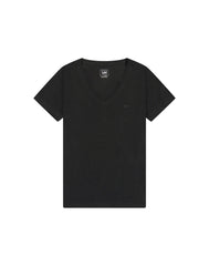 DAMSKA KOSZULKA LEE V NECK TEE BLACK 112378740