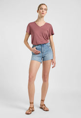 Damska Koszulka Lee V-Neck Tee Henna 112363617