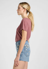 Damska Koszulka Lee V-Neck Tee Henna 112363617