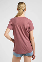 Damska Koszulka Lee V-Neck Tee Henna 112363617
