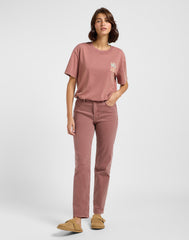 Damska Koszulka Lee Vintage Tee Henna 112363834