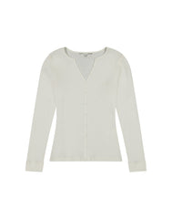 Damska Koszulka Lee Washed Waffle Henley Ecru 112371290