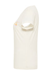 Damska Koszulka Mustang Logo T-shirt Loa Whisper White 1015177 2013