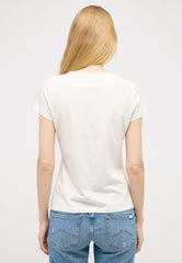 Damska Koszulka Mustang Logo T-shirt Loa Whisper White 1015177 2013