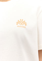 Damska Koszulka Mustang T-shirty Floris Whisper White 1015169 2013