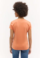 Damska Koszulka Mustang T-shirty Logo Loa Dusted Clay 1015161 7265