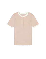 Damska Koszulka Wrangler Femme Knit Henley Cognac 112370741