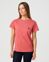 Damska Koszulka Wrangler Regular Tee Mineral Red 112362782