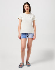 Damska Koszulka Wrangler Regular Tee Vintage White 112350191