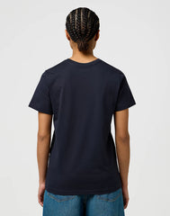 Damska Koszulka Wrangler Sign Off Tee Dark Navy 112370764