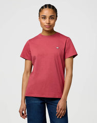 Damska Koszulka Wrangler Sign Off Tee Earth Red 112370739